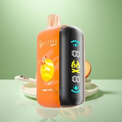 ELF BAR RAYA D3 25000 Pufuri Vape Dispozabil Mango-Piersică, 23ml, 5% Nicotină, 850mAh, Tip-C
