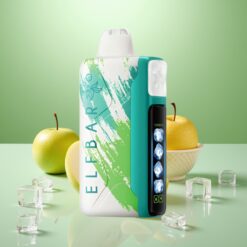 Elf Bar Ice King 40000 Pufuri Vape Disposable Măr Acru Glaciat cu 20ml Lichid, 5% Nicotină, Baterie 850mAh Reîncărcabilă