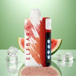 Elf Bar Ice King 40000 Pufuri Vape Disposable Pepene Gheață cu 5% Nicotină, 20ml, Baterie 850mAh Reîncărcabilă