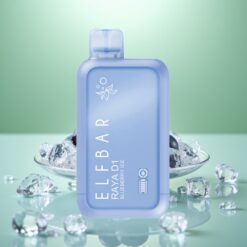 Elf Bar Raya D1 13000 Pufuri Disposable Vape Afine Gheață 18ml 650mAh Type-C