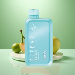 Elf Bar Raya D1 13000 Pufuri Disposable Vape Mentă Miami 18ml 650mAh