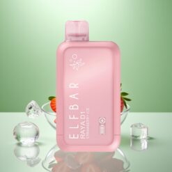 Elf Bar Raya D1 13000 Pufuri Vape Disposable Capsuni Gheață 18ml 650mAh 50mg