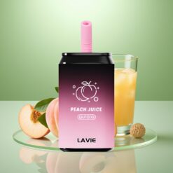 LAVIE Aurora 11000 Puffs Vape de unică folosință Peach Juice – 22ML, 650mAh, Type C, 0%/2%/5% Nicotine