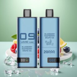 Lavie Cube 20000 Puffs Vape de unică folosință Afine Zmeură Strugure Ice 28ML Type C