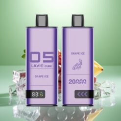 Lavie Cube 20000 Pufuri Vape Disposable Gheață de Struguri 28ML 5% Nicotină Tip C