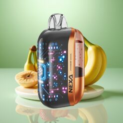 NEXA Ultra 50K Vape de unică folosință 20ml 5% Nicotine Capsule Dual Mesh Coils Capsule Coil Strawberry Banana