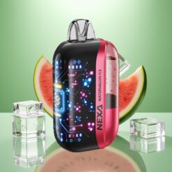 NEXA Ultra 50K Vape de unică folosință Pepene Gheata 20ml 800mAh 5% Nicotine 0.9ohm Dual Mesh