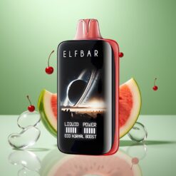 Elf Bar Moonnight 40000 Puffs Cireșă Pepene Verde – 22ml, 1000mAh, Type-C, 50MG, Mesh Coil