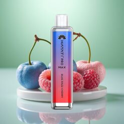 Hayati Pro Max 4000 Puffs Vape de unică folosință Afine-Cireșe Albastre cu LED, 1400mAh, Reîncărcabil