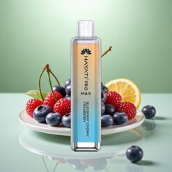 Hayati Pro Max 4000 Puffs Vape de unică folosință Afine Coacăze Visine cu 5% Nicotină, 1400mAh, Reîncărcabil