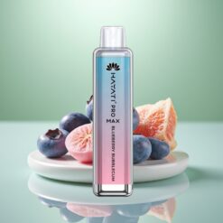 Hayati Pro Max 4000 Puffs Vape de unică folosință Bubblegum de Afine cu LED, 1400mAh, Reîncărcabil