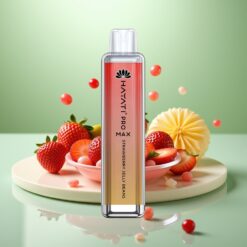 Hayati Pro Max 4000 Puffs Vape de unică folosință Jeleu de Căpșuni cu Baterie 1400mAh Reîncărcabilă