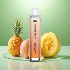 Hayati Pro Max 4000 Puffs Vape de unică folosință Mango Piersic Ananas cu Baterie 1400mAh Reincarcabila, LED