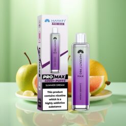 Hayati Pro Max 4000 Puffs Vape de unică folosință Vis de Vară cu Baterie Reîncărcabilă 1400mAh