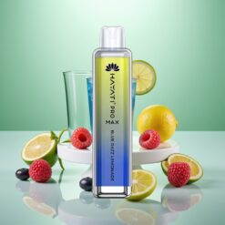 Hayati Pro Max 4000 Pufuri Vape Disposable Afine Albastre cu Lămâie, 5% Nicotină, 1400mAh, LED