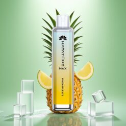 Hayati Pro Max 4000 Pufuri Vape Dispozabil Ananas Gheață cu Baterie 1400mAh Reîncărcabilă