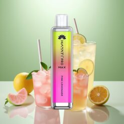 Hayati Pro Max 4000 Pufuri Vape de unică folosință Limonadă Roz 1400mAh, Dual 1.1 Ohm Mesh Coil