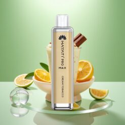 Hayati Pro Max 4000 Pufuri Vape de unică folosință Tutun Cremă cu 5% Nicotină, Baterie 1400mAh Reîncărcabilă