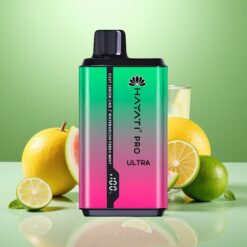 Hayati Pro Ultra 15000 Puffs Lămâie Fizică & Pepene Verde cu Mentă Proaspătă 2×12ml 2% 49 Arome