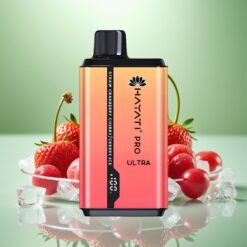 Hayati Pro Ultra 15000 Puffs Vape de unică folosință Capsuni Afine Visine Gheață 850mAh 2×12ml 2% 49 Arome