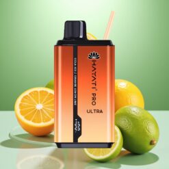 Hayati Pro Ultra 15000 Puffs Vape de unică folosință Cola Ice Portocală Lămâie & Lime, 850mAh, 2×12ml, 2% Nicotină, 49 Arome