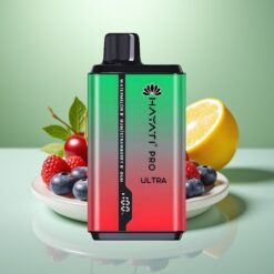 Hayati Pro Ultra 15000 Pufuri 2×12ml 2% Nicotina Afine Zmeură Cireșe Lămâie & Afine 49 Arome