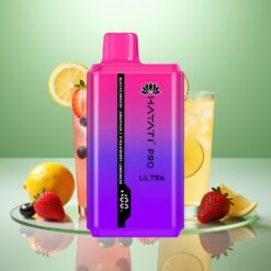 Hayati Pro Ultra 15000 Pufuri 2×12ml 2% Nicotina Blackcurrant Lemonade & Strawberry Lemonade