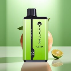 Hayati Pro Ultra 15000 Pufuri Vape Disposable cu Mojito de Măr, 2% Nicotină, 850mAh, 2×12ml