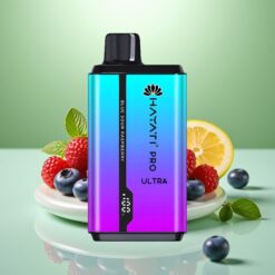 Hayati Pro Ultra 15000 Pufuri Vape de unică folosință Afină Zmeură Mentol 2×12ml 2% 49 Arome