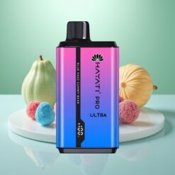 Hayati Pro Ultra 15000 Pufuri Vape de unică folosință Afine Gummy Bear 2×12ml 2% Nicotina 49 Arome